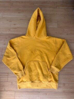 TNA Yellow Hooded Pullover Sweatshirt